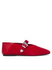 Tommy Jeans Baleriny Tjw Ballerina Suede EN0EN03067 Czerwony. Czerwone baleriny damskie Tommy Jeans, bez wzorów, z jeansu, bez obcasa. Za 449.99 zł.