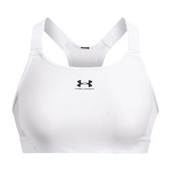 Stanik fitness Under Armour HG Armour High. Białe obuwie sportowe damskie Under Armour, bez wzorów, na fitness i siłownię. Za 139.99 zł.