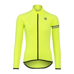 Thermo Jersey LS Essential Women. Żółte koszule damskie AGU, bez wzorów, z jersey, bez kołnierzyka, bez ramiączek. Za 324.30 zł.