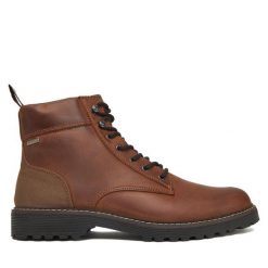 Trzewiki Barbour. Brązowe botki męskie Barbour, bez wzorów, bez zapięcia. Za 869.99 zł.