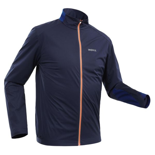 Bluza narciarska XC S SOFT 500 męska. Niebieskie bluzy męskie INOVIK, l, bez wzorów, z materiału, bez kaptura, do biegania. Za 119.99 zł.