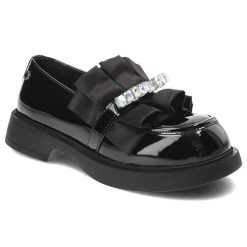 Czarne Półbuty Tuffoni Eleganckie Buty Damskie Premium. Czarne półbuty damskie Tuffoni, bez wzorów, ze skóry, eleganckie, bez obcasa, bez zapięcia. Za 849.00 zł.