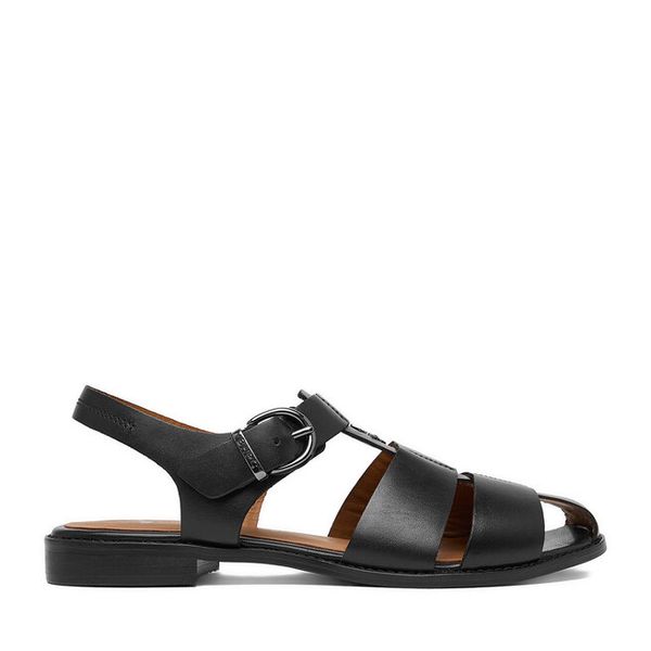 Sandały Beverly Hills Polo Club. Czarne sandały damskie Beverly Hills Polo Club, bez wzorów, bez obcasa, na płaskiej podeszwie, bez zapięcia. Za 176.99 zł.