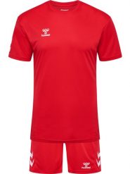 Zestaw koszulka + szorty Hummel Logo. Zielone koszulki sportowe damskie Hummel, l, bez wzorów, z bawełny, bez kołnierzyka, bez ramiączek, na fitness i siłownię. Za 154.00 zł.
