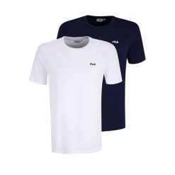 Koszulka sportowa męska Fila Brod Tee 2-pak. Białe koszulki sportowe męskie Fila, m, bez wzorów, z bawełny, bez kołnierzyka, bez ramiączek. W wyprzedaży za 85.00 zł.