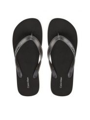 Calvin Klein Japonki Flatform Flip Flop Met Tpu HW0HW03120 Czarny. Czarne klapki damskie Calvin Klein, bez wzorów, z syntetyku, bez obcasa. Za 189.99 zł.