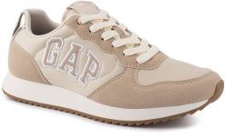 Damskie buty sneakersy sportowe piaskowe GAP NASHVILLE ARCH LOGO. Brązowe obuwie sportowe damskie GAP, bez wzorów, z gumy, trekkingowe. Za 159.00 zł.