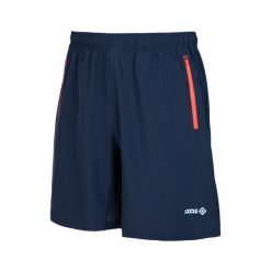 Spodenki do biegania Dufour. Niebieskie krótkie spodenki sportowe męskie IZAS, s, bez wzorów, z materiału, do biegania. Za 165.17 zł.
