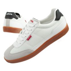 Buty sportowe trampki damskie Levi's Jackson. Białe obuwie sportowe damskie Levi's, bez wzorów, z jeansu, trekkingowe. Za 239.00 zł.