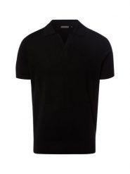 Finshley & Harding koszulka polo z dzianiny Mężczyźni Bawełna czarny, L. Czarne koszulki polo męskie Finshley & Harding, l, bez wzorów, z bawełny, bez ramiączek. Za 149.95 zł.