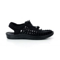 Buty do chodzenia męskie Keen Uneek. Czarne sandały męskie Keen, z materiału, bez zapięcia. Za 489.35 zł.