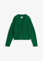 Gruby sweter z czystej bawełny. Czerwone swetry damskie bonprix, bez wzorów, z bawełny, bez kołnierzyka, bez ramiączek, bez kaptura. Za 117.99 zł.