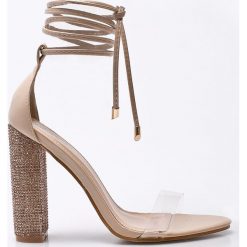 Public Desire - Sandały. Szare sandały damskie Public Desire, z materiału. W wyprzedaży za 119.90 zł.