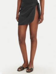 Guess Spódnica mini E6GZ15 WO080 Czarny Regular Fit. Czarne spódnice damskie Guess, z aplikacjami, z bawełny, mini. Za 199.99 zł.