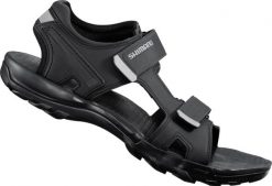 Sandały rowerowe SH-SD5L. Czarne sandały męskie Shimano, z gumy, bez zapięcia. Za 508.30 zł.