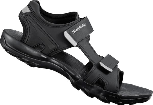 Sandały rowerowe SH-SD5L. Czarne sandały męskie Shimano, z gumy, bez zapięcia. Za 510.45 zł.