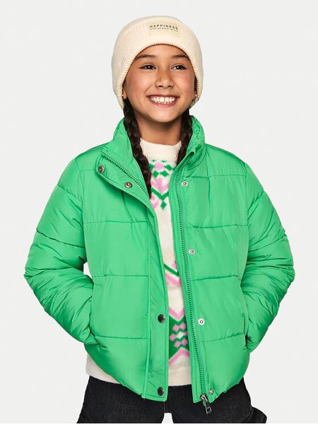 Kids ONLY Kurtka zimowa 15325707 Zielony Regular Fit. Zielone buty zimowe dziewczęce Kids Only, na zimę, bez wzorów, z syntetyku, bez kaptura. Za 129.99 zł.