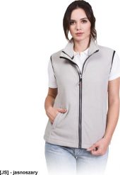 R.E.I.S. VHONEY-L - bezrękawnik damski z polaru, kołnierz ze stójką - jasnoszary XL. Szare kurtki sportowe damskie R.E.I.S., l, bez wzorów, z polaru, bez kaptura. Za 63.94 zł.