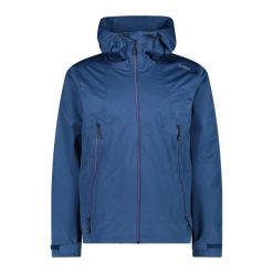 Kurtka trekkingowa z kapturem CMP. Niebieskie kurtki sportowe męskie CMP, xl, bez wzorów, trekkingowe. Za 309.99 zł.