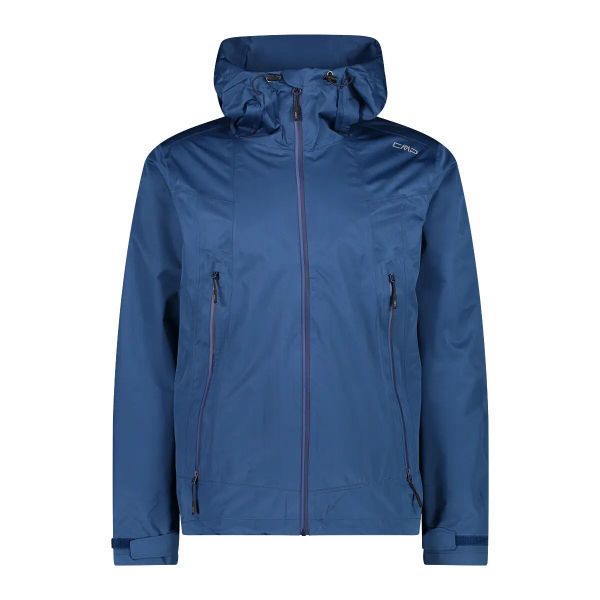 Kurtka trekkingowa z kapturem CMP. Niebieskie kurtki męskie CMP, na lato, m, bez wzorów, z materiału, trekkingowe. Za 309.99 zł.