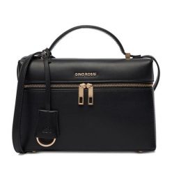 Torebka GINO ROSSI. Czarne torebki do ręki damskie Gino Rossi, bez wzorów, bez dodatków. Za 229.99 zł.