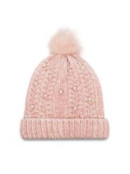Guess Czapka J3BZ05 Z39H0 Różowy. Czerwone buty zimowe dziewczęce Guess, z aplikacjami, z materiału. Za 109.99 zł.