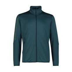 Bluza dresowa z podwójnego materiału CMP. Zielone bluzy męskie CMP, bez wzorów, z dresówki, bez kaptura, trekkingowe. W wyprzedaży za 149.99 zł.