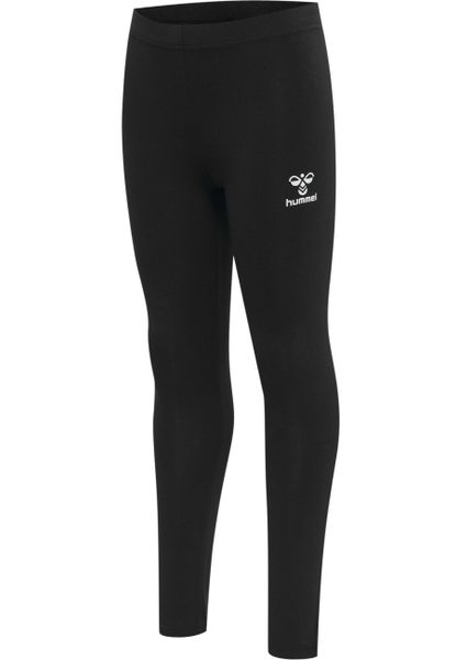 Legginsy dziewczęce Hummel Onze. Czarne legginsy dla dziewczynek Hummel, bez wzorów, z bawełny. Za 119.00 zł.