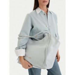 Torebka JENNY. Niebieskie torebki do ręki damskie Jenny, bez wzorów, bez dodatków. Za 149.99 zł.