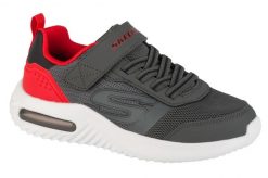 Buty sportowe Sneakersy chłopięce, Bounder-Tech - Ultravoid. Szare trampki i tenisówki chłopięce Skechers, bez wzorów, z materiału, sportowe, przed kostkę, bez zapięcia. Za 159.99 zł.