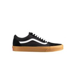 Buty sportowe Vans Old Skool czarne z gumową podeszwą. Czarne obuwie sportowe damskie Vans, bez wzorów, z gumy, Vans Old Skool. Za 256.99 zł.