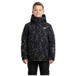 Kurtka narciarska dla dzieci Quiksilver High In The Hood. Czarne buty zimowe chłopięce Quiksilver, na zimę, bez wzorów, z poliesteru, sportowe, bez kaptura. Za 402.00 zł.