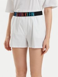 Calvin Klein Underwear Szorty materiałowe 000QS7194E Biały Relaxed Fit. Białe szorty damskie Calvin Klein Underwear, s, bez wzorów, z bawełny. Za 169.99 zł.