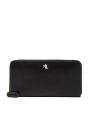 LAUREN RALPH LAUREN Portfel Zip Cont Wlt 432876730003 Czarny. Czarne portfele damskie Lauren Ralph Lauren, bez wzorów, ze skóry. Za 579.99 zł.