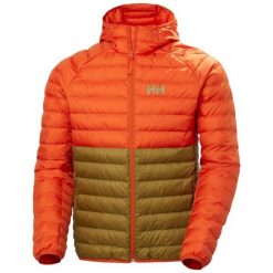 Kurtka z kapturem Helly Hansen Banff. Brązowe kurtki męskie Helly Hansen, bez wzorów, z puchu, trekkingowe. W wyprzedaży za 781.00 zł.