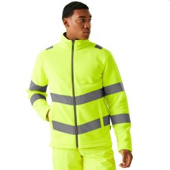 Męska Kurtka Pro Contract Thor HiVis Fleece Jacket. Żółte kurtki męskie Regatta, m, bez wzorów, z materiału, bez kaptura. Za 119.99 zł.