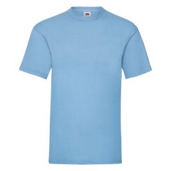 T-shirt Fruit Of The Loom Valueweight Blue Cielo - męski podstawowy. Białe t-shirty męskie Fruit of the Loom, m, bez wzorów, z bawełny, klasyczne, bez kołnierzyka. Za 130.99 zł.