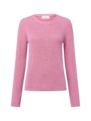 Fynch-Hatton Sweter z dzianiny Kobiety Bawełna wyrazisty róż, L. Czerwone swetry damskie Fynch-Hatton, na zimę, l, bez wzorów, z bawełny, bez kołnierzyka, bez ramiączek, bez kaptura. Za 229.95 zł.