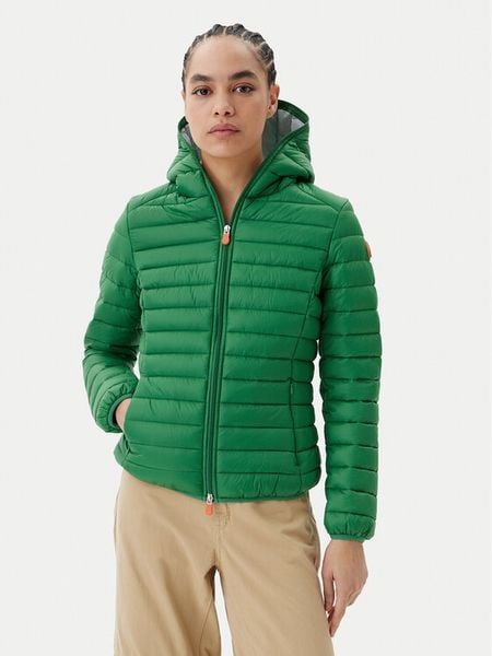 Save The Duck Kurtka przejściowa D33620W GIGA20 Zielony Regular Fit. Zielone kurtki damskie SAVE THE DUCK, bez wzorów, z syntetyku, bez kaptura. Za 399.99 zł.