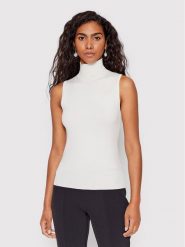 Guess Golf Zelinda W2YR32 Z2V62 Biały Slim Fit. Białe swetry damskie Guess, xxl, z aplikacjami, z wiskozy, bez kołnierzyka, bez ramiączek, bez kaptura. Za 219.99 zł.