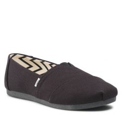 Tenisówki Toms. Czarne półbuty damskie Toms, bez wzorów, bez zapięcia. Za 159.99 zł.