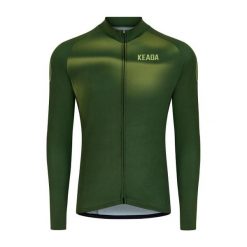 Męska koszulka rowerowa z długim rękawem - Onwards Four. Zielone bluzy męskie KEADA SPORTS, l, bez wzorów, bez kaptura. Za 332.00 zł.
