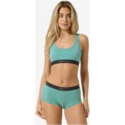 Biustonosz damski SUPER.NATURAL W Tundra220 Semplice BRA. Zielone biustonosze super.natural, bez wzorów, z elastanu. Za 199.99 zł.