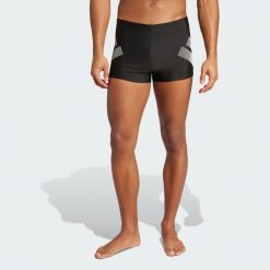 Bokserki do pływania Big Bars. Czarne bokserki męskie Adidas, l, bez wzorów. Za 139.00 zł.