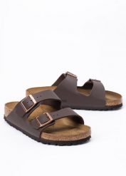 Klapki Unisex Birkenstock Arizona BF (51701). Brązowe klapki męskie Birkenstock, z materiału, klasyczne. Za 309.00 zł.