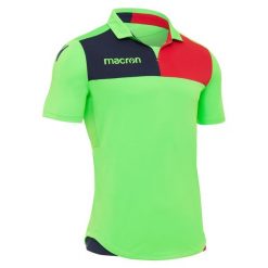 Koszulka Macron nunki. Niebieskie koszulki sportowe męskie Macron, bez wzorów, bez kołnierzyka, bez ramiączek, do piłki nożnej. Za 216.50 zł.