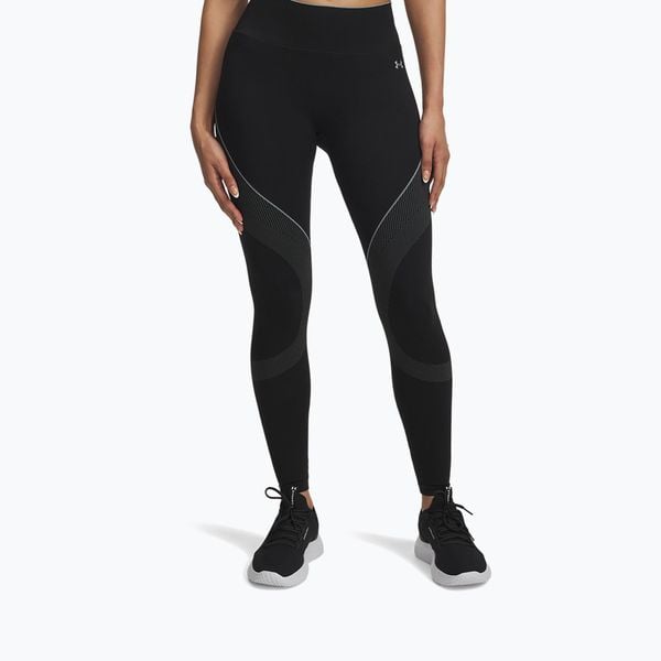 Legginsy Under Armour HeatGear. Czarne legginsy damskie Under Armour, bez wzorów, na fitness i siłownię. Za 239.99 zł.