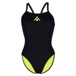 Aqua Sphere Essential Kostium kąpielowy z wiązaniem na plecach, UK 28. Czarne kostiumy jednoczęściowe damskie Aqua Sphere, bez wzorów, z poliesteru, sportowe, do pływania. Za 119.38 zł.