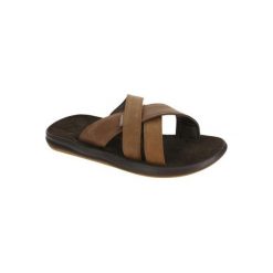 Klapki SLAP 950 męskie. Brązowe buty sportowe męskie marki OLAIAN, z kauczuku. Za 119.99 zł.