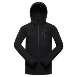 Kurtka męska trekkingowa softshell Alpine Pro Geder. Czarne kurtki sportowe męskie Alpine Pro, m, bez wzorów, z softshellu, trekkingowe. W wyprzedaży za 569.00 zł.
